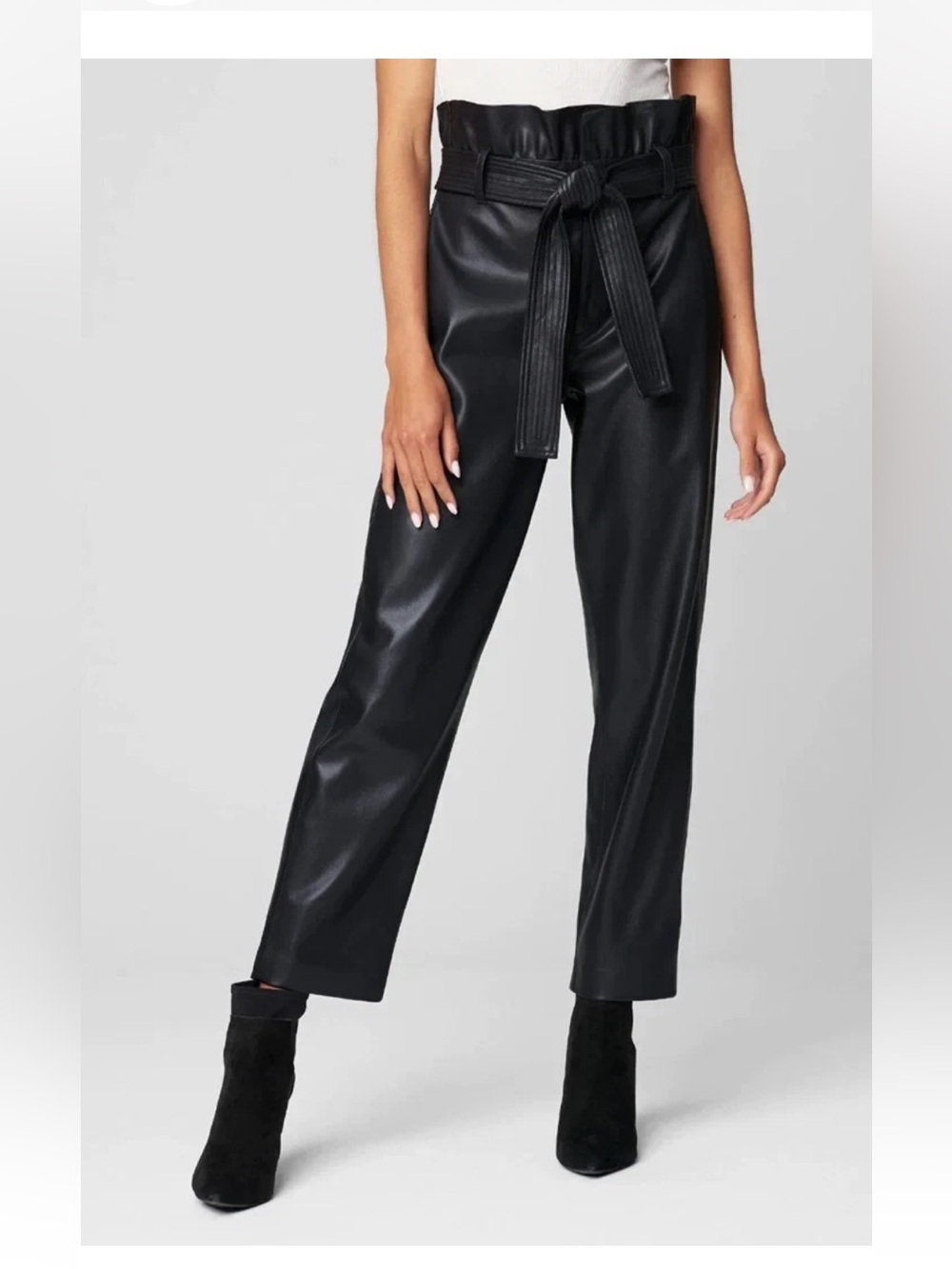 BlankNYC Black Faux Leather Pants Size 24